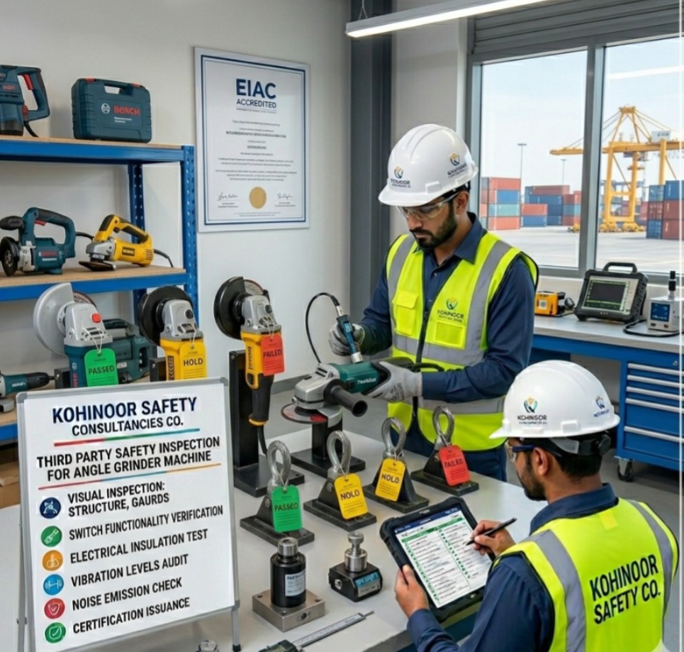 Third Party Safety Inspection For Angle Grinder Machine